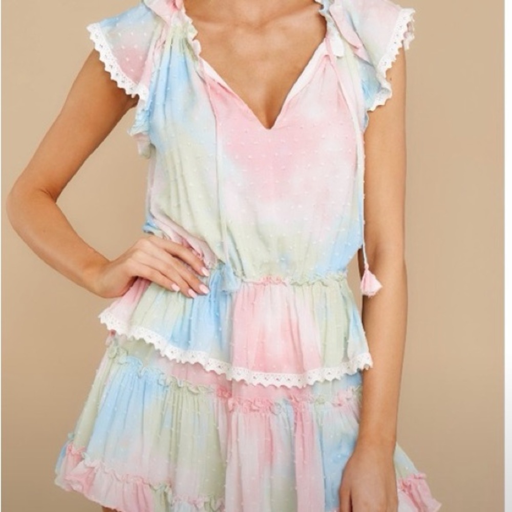 Skylar + Madison Tie Dye Ruffle Dress